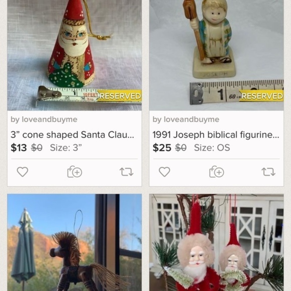 💫mystery box 10 Christmas Ornaments & Decor Vtg